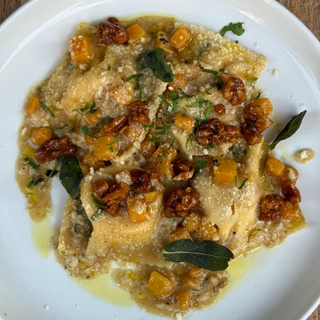 Butternut Squash Ravioli.