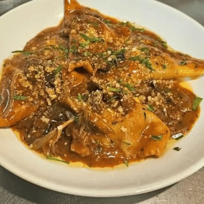 Braised Short Rib Ravioli.